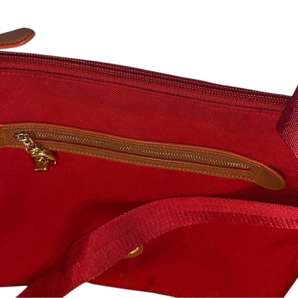 Coach Legacy Red Nylon Crossbody Bag purse Leather Gold Hardware y2k vintage - Picture 5 of 8